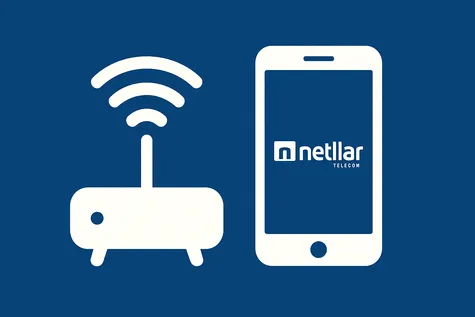 Router y móvil de Netllar, representando las tarifas convergentes de la compañía.