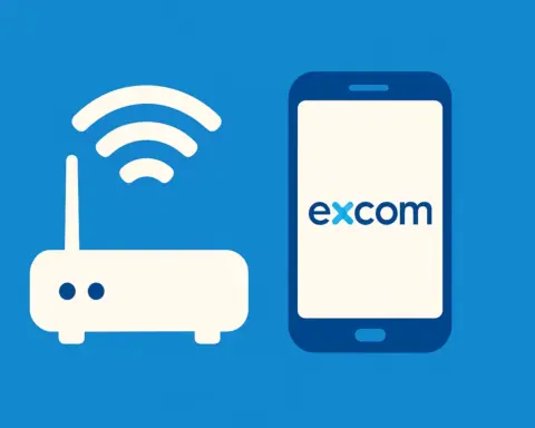 Router y móvil de Excom, representando las tarifas convergentes de la compañía.