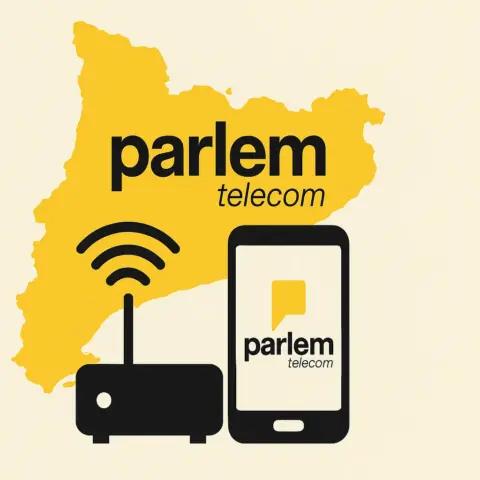 Router y móvil de Parlem, representando las tarifas convergentes de la compañía.