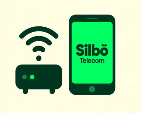 Router y móvil de Silbö, representando las tarifas convergentes de la compañía.